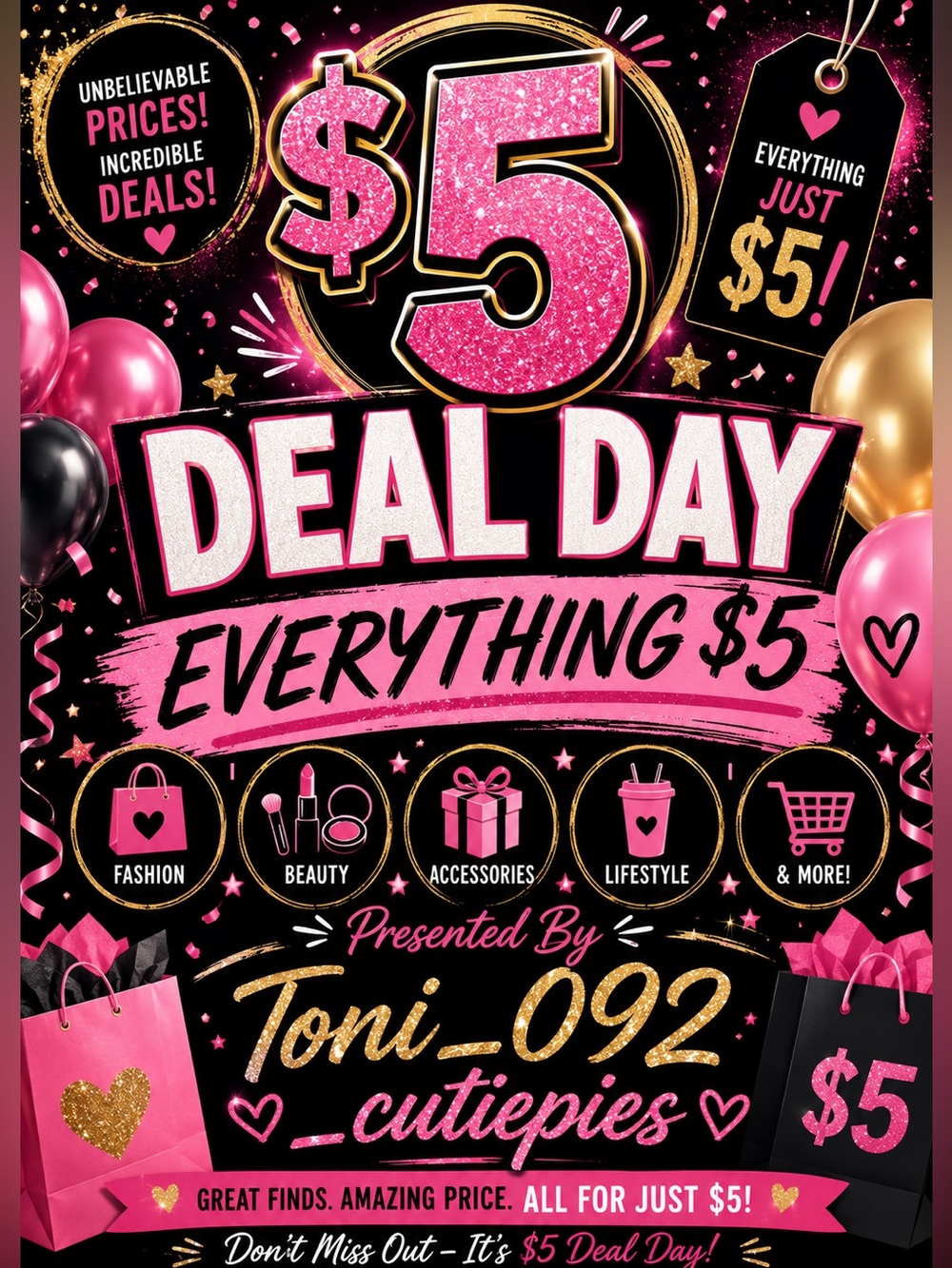 🤑 $5 SUNDAY 🎉 LIVE CELEBRATION 🥳